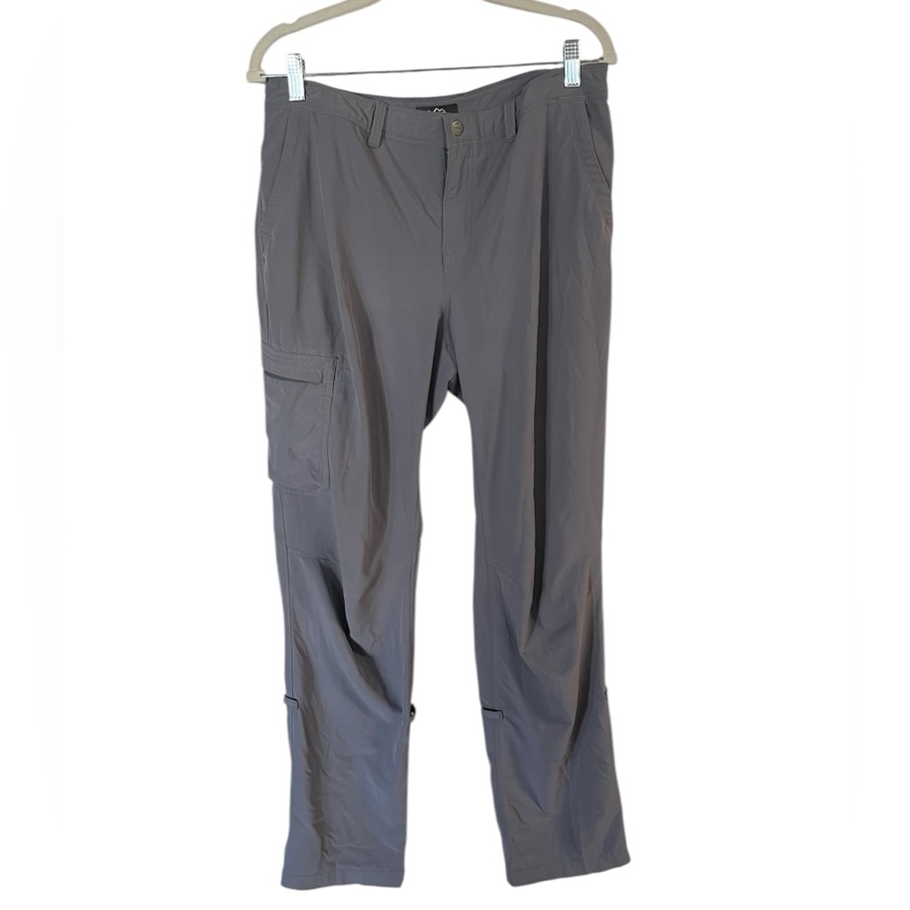 REI Co-op Women's Grey Sahara Outdoor Hiking Roll Up Pants Sz 12 Regular Fit